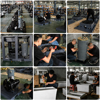 Compresseur d'air à vis portable à vitesse fixe 7,5 à 55 kW, refroidi par air, IP54, moteur robuste pour l'exploitation minière, les carrières et les ateliers