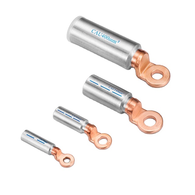 Cable Terminal Lugs DTL2 70sqmm  Bimetal Copper-aluminum Cable Lug Single Hole a Standard Crimp CU-AL Transition Cable Lug