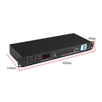 EIF-DR338 Regulador de Fuente de Alimentación Profesional con Filtro de 10 Canales, Controlador de Secuencia de Suministro de Energía para Ingeniería con Pantalla LED
