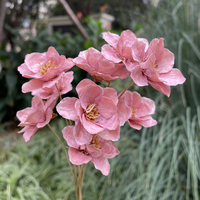 Importierte Handgefertigte Echte Frische Blumen Windspiele Silber Lotus Anemone Gänseblümchen Langlebig 3-5 Jahre Haltbar Muttertag Neujahr