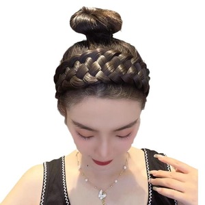 5 brins élargi bandeau perruque bandeau moelleux tête cerceau ornement tresse torsion tête cerceau femme <span class=keywords><strong>pince</strong></span> à cheveux accessoires de cheveux - Product Image 2