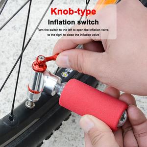 ZOYOSPORTS bomba <span class=keywords><strong>de</strong></span> aire <span class=keywords><strong>de</strong></span> aleación para neumáticos <span class=keywords><strong>de</strong></span> <span class=keywords><strong>bicicleta</strong></span> Mini Inflador <span class=keywords><strong>de</strong></span> CO2 para <span class=keywords><strong>bicicleta</strong></span> con funda aislada sin gas - Product Image 3