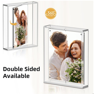 Đơn Giản 360 Độ Xoay Hai Mặt Từ Khung Thân Thiện Với Môi Acrylic Trong Suốt Ảnh Chủ - Product Image 3