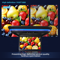 Moniteur de plafond motorisé pliable 15,6 pouces HD tactile Android avec éclairage LED pour voiture, camping-car, monospace et SUV - Vente en gros