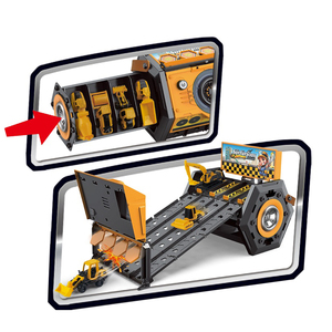 Divertido Juguete de Camión con Catapulta Plegable, Mini Camión de Carreras de Aleación, Juguetes de Metal Fundido a Presión, Camión de Ingeniería con Rieles de Audio para Niños - Product Image 4