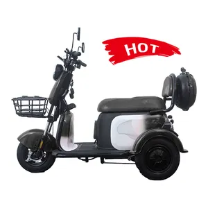 Tricycle électrique de haute qualité 3 roues 3 places, vente en gros d'usine, Tricycle électrique spécialisé de loisirs pour adultes, chine