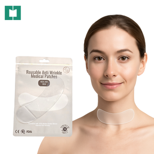 Patchs pour le cou en silicone anti-rides réutilisables, raffermissant la peau des femmes, prévention des rides, effet musculaire instantané, 15g, écologique, imperméable - Product Image 1