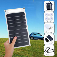 Panneau solaire 30W avec USB, étanche, pour randonnée et camping en plein air, batterie portable, chargeur de téléphone portable, panneau de charge 6.8V