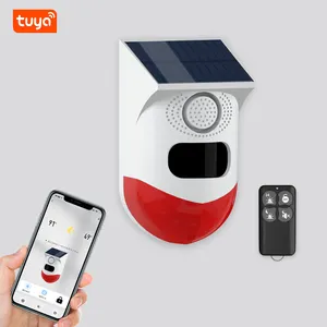 Tuya WiFi Solar Alarm PIR Intelligent Wireless Outdoor Waterproof Infrared Detection Burglar Alarm Home Security Solar Alarm