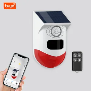 Tuya WiFi Solar Alarm PIR Intelligent Wireless Outdoor impermeabile rilevamento a infrarossi antifurto allarme solare di sicurezza domestica