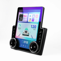 DIAMOND Récepteurs stéréo Android verticaux à 4 cœurs de 9.7 pouces CarPlay Android Auto WiFi BT MirrorLink Navigation GPS à écran partagé