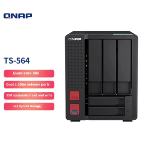 QNAP Ts-564 Quad-core 4-Thread 2.9GHz 8G 5 2.5Gbe NAS Storage Server ของแท้ใหม่ พร้อมส่ง QNAP Ts-564 Quad-core - Product Image 2