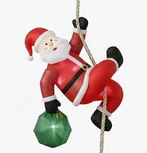 Giant Inflatable Santa Claus Holding Gift Bag Blow Up Decoration for Christmas Holiday Outdoor Yard Garden Lawn Display - Product Image 6