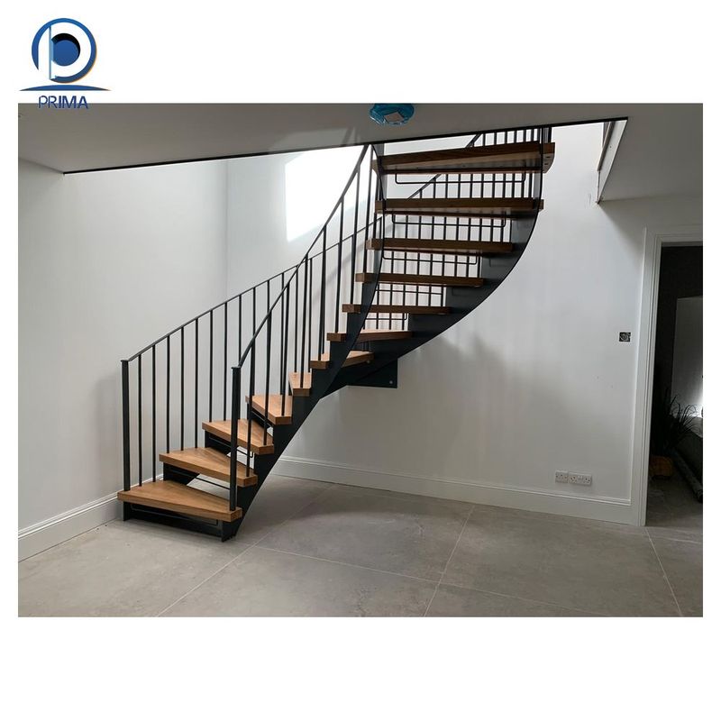 Good Quality Modern Glass Spiral Staircase