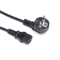 Prise standard européenne 3Pin vers cordon d'alimentation IEC C13 16A 250V cordon d'alimentation vde 3 broches à angle droit à 90 degrés