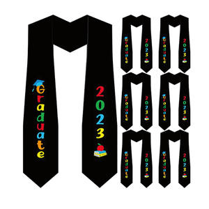 Estola de graduación de jardín de infantes al por mayor para niñas temporada primavera patrón de letras accesorios preescolares - Product Image 1