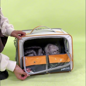 Özel Logolu Açık Hava Evcil Hayvan Taşıma Çantası Katlanabilir Nefes Alabilen Köpek Kedi Arabası Tekerlekli - Product Image 4