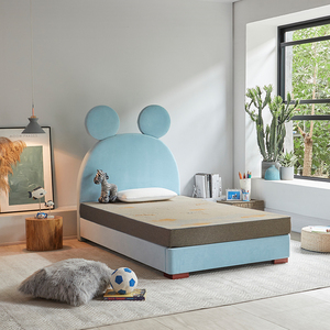 La vendita calda consiglia l'ultimo <span class=keywords><strong>letto</strong></span> per bambini personalizzato per bambini struttura del <span class=keywords><strong>letto</strong></span> <span class=keywords><strong>singolo</strong></span> con orso blu carino per mobili da camera da <span class=keywords><strong>letto</strong></span> - Product Image 4