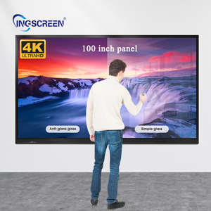 Ingscreen 65 inch màn hình cảm ứng <span class=keywords><strong>LCD</strong></span> hiển thị điện tử kỹ thuật số tương tác thông minh bảng trắng phẳng cho cuộc họp giảng dạy - Product Image 2