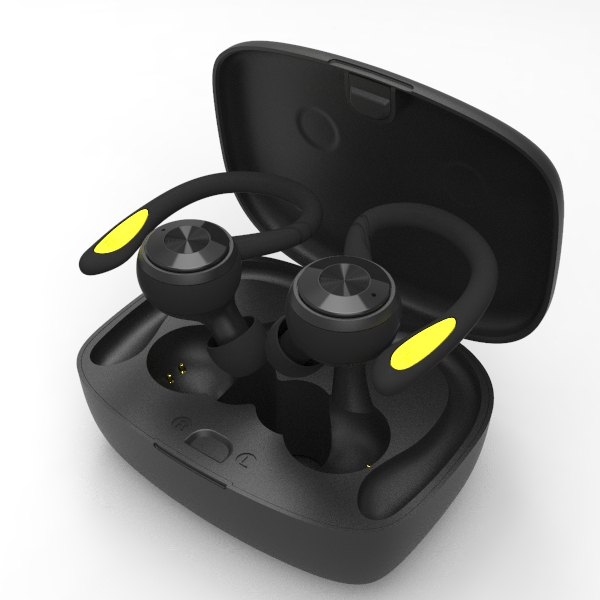 IPX7 Waterproof Wireless Sports Earphones Blue Tooth 5.0 Touch Control Ear Hook Headphones
