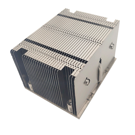 Silent LGA2011 2u Desktop Computer Cpu Radiator 3 Heat Pipe Aluminum Fin Nickel-Plated Passive Cpu Heat Sink