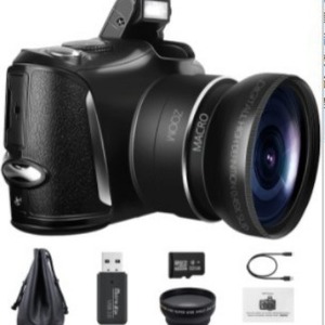 กล้องดิจิตอล 48MP 4K ฟูลเอชดี เซ็นเซอร์ซีเอ็มโอเอสหน้าจอ 3 นิ้วพร้อมอินเทอร์เฟซยูเอสบี 2.0 สำหรับการถ่ายภาพและการบันทึกวิดีโอ - Product Image 1