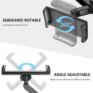 Support de téléphone universel pliable et créatif pour voiture, fixation rapide, pour utilisation sur lit ou siège arrière – Idéal pour téléphones et tablettes - Product Image 3