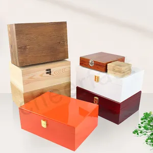 Boîtes d'emballage en bois personnalisées et emballage de boîte cadeau en bois personnalisé et boîtes personnalisées avec logo emballage pour les petites entreprises