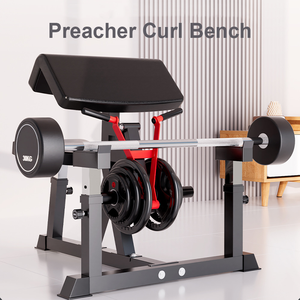 <span class=keywords><strong>Banc</strong></span> de musculation commercial réglable pour curls, support d'entraînement des bras pour biceps et <span class=keywords><strong>triceps</strong></span>, chaise de fitness pour la maison pour exercices avec haltères - Product Image 1