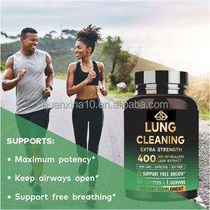Complément Herbal pour Adultes pour la Purification Pulmonaire et la Respiration Saine, à base de Molène, Quercétine, Feuille d'Olivier, Curcuma et NAC, 60 Capsules - Product Image 3