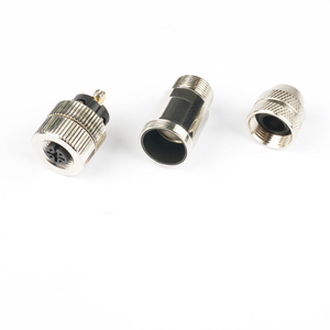 メタリックM12フィールドケーブルコネクタ4極Aコーディングシールドシングルエンドセンサーアセンブリケーブル - Product Image 4