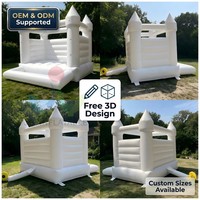 Château gonflable commercial pour mariage, best-seller, château gonflable blanc, maison gonflable à vendre