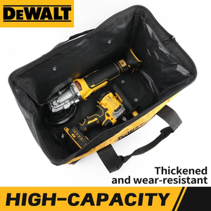 DEWALT Kit de herramientas de alta resistencia, bolsa de almacenamiento de nailon con capacidad de carga de 150 libras, bolsa de transporte portátil para herramientas de carpintería (con correa para el hombro) - Product Image 1
