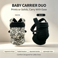 Porte-bébé ergonomique en coton et lin certifié CPC CE, capacité de charge de 15 kg, pour les bébés de 0 à 3 ans, pliable et réglable