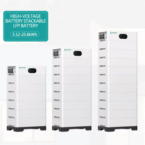 Batterie de stockage d'énergie domestique empilable haute tension 5,12-25,6 kWh avec communication CAN pour systèmes hybrides hors réseau - Product Image 3