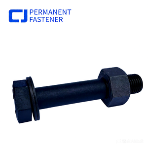 Болт с шестигранной головкой из легированной стали <span class=keywords><strong>ASTM</strong></span> A490 (класс A490M), оксидированный, M20 X 100 - Product Image 3