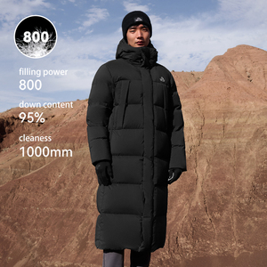 PELLIOT déperlant Toray tissu hommes extérieur hiver chaud 800 remplissage puissance Puffer Parka longue oie <span class=keywords><strong>doudoune</strong></span> - Product Image 4