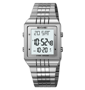 Fournisseurs de premier plan <span class=keywords><strong>SKMEI</strong></span> 2335 Fabricant de montres numériques en métal doré <span class=keywords><strong>Chrono</strong></span> Montres de sport étanches en acier inoxydable pour hommes - Product Image 3