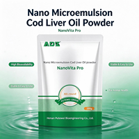 Nano-microémulsion d'huile de foie de morue en poudre VA D3 E, additif alimentaire pour poulet, porc, bovins, ovins, poudre de vitamine AD3E