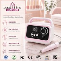 Perceuse à ongles portable 45000 tr/min 65W, moteur à balais ABS, faible vibration, outil de manucure et pédicure, machine à ongles