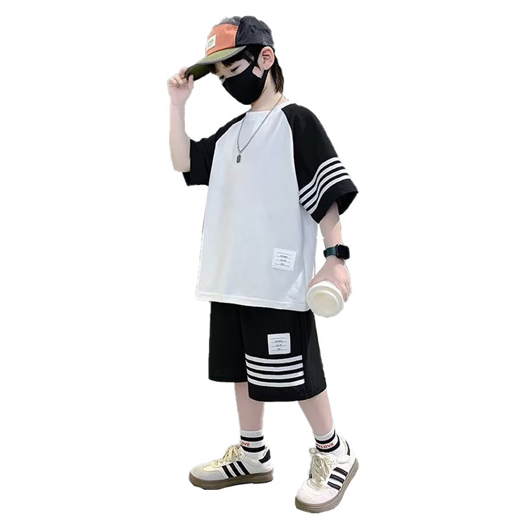Summer Children Clothing Pearl Cotton Boys