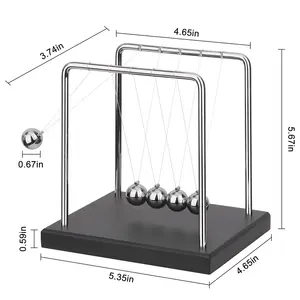 QLKUNLA Bola de pêndulo Newton para decoração de escritório Bola de equilíbrio pêndulo Newton simples