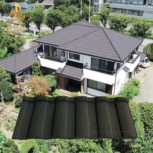 러시아 건축 지붕 타일 클래식 돌 금속 코팅 지붕 타일 0.4mm 하우스 루핑 시트 - Product Image 3