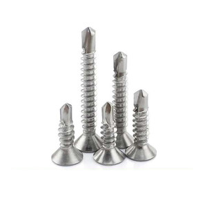 Vis autotaraudeuses à tête fraisée plate en acier inoxydable 410, vis à tête cruciforme - Product Image 3