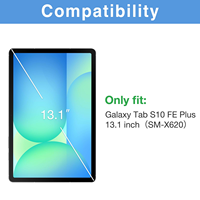 Film de protection d'écran en verre trempé transparent 9H pour Tab S10 FE+ 13,1 pouces, anti-choc, anti-rayures, 2,5D, Japon AGC