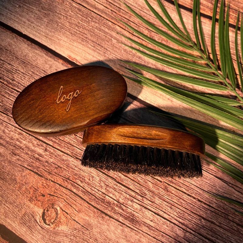 Custom Logo Beard Brush for Men