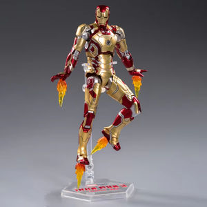 Zd Toys Original Marvel <span class=keywords><strong>Action</strong></span> Figure in Scala 1/10 <span class=keywords><strong>Iron</strong></span> <span class=keywords><strong>Man</strong></span> Edizione 10° Anniversario Modello MK42 in Plastica con Giunti Mobili Non Luminoso - Product Image 6