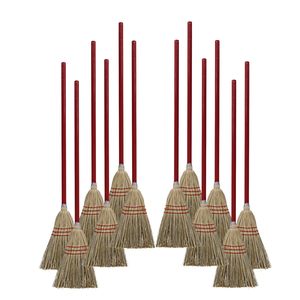 Balais à poils en fibres de maïs/synthétiques de 36 pouces de longueur totale, gris/naturel, 12 par carton - Product Image 4