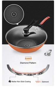 Precio <span class=keywords><strong>de</strong></span> fábrica 30/32cm Acero al carbono <span class=keywords><strong>Wok</strong></span> Pan Antiadherente <span class=keywords><strong>Cocina</strong></span> <span class=keywords><strong>Wok</strong></span> Pan Recubrimiento <span class=keywords><strong>de</strong></span> diamante <span class=keywords><strong>Cocina</strong></span> <span class=keywords><strong>Wok</strong></span> - Product Image 3