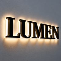 Enseigne lumineuse personnalisée pour salon de beauté, signalétique rétroéclairée LED, enseigne commerciale en métal sur mesure, logo 3D lumineux mural pour la décoration de magasin